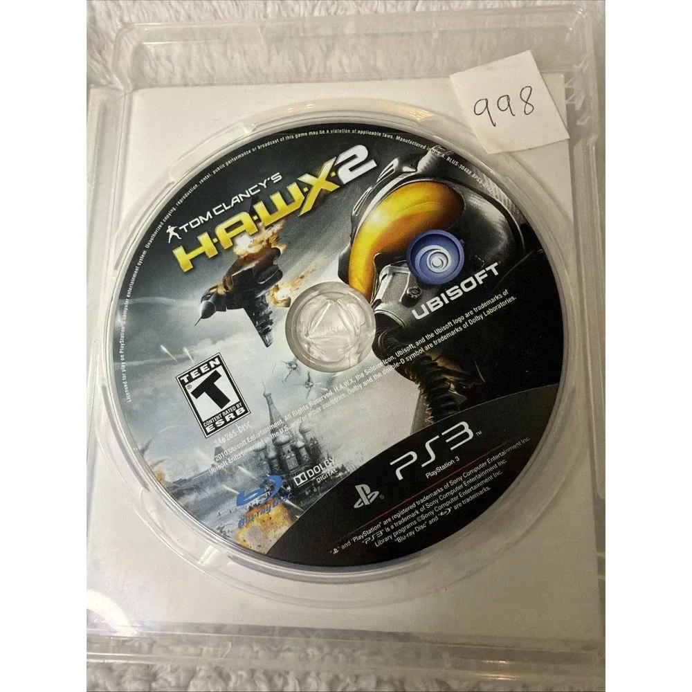 Tom Clancy's HAWX 2 Sony PlayStation 3 PS3, 2010 CIB Complete Manual Game Video